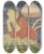 Triptych art skateboard deck of Lon Spilliaert Leunende Vrouw by Leon Spilliaert (1881-1946)