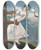 Triptych art skateboard deck of Cyprin Majernk Embrace_1 by Cyprian Majernik (1909-1945)