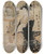 Triptych art skateboard deck of Toyokuni Utagawa Hinazura Of Chjiya From The Series Beauties As The Seven Komachi by Toyokuni Utagawa (1769-1825)