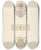 Triptych art skateboard deck of Julesedmondcharles Lachaise Two Designs For Decorative Panels And One Design For An Ornamental Monogram With A Crown And The Initials Ff by Jules-Edmond-Charles Lachaise (1897)