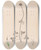 Triptych art skateboard deck of Louis Antoine Cusin Herbier De La Flore Franaise Pl0353 by Louis Antoine Cusin (1824-1901)