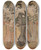 Triptych art skateboard deck of Toyokuni Utagawa Examination For Writing by Toyokuni Utagawa (1769-1825)