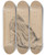 Triptych art skateboard deck of Adolph Tidemand Draperistudie by Adolph Tidemand (1814-1876)