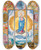 Triptych art skateboard deck of Diego Gmez Immacule Conception In Enforceable Charter Of Chivalry Of Arias Pardo De Cela by Diego Gomez (17-)
