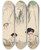 Triptych art skateboard deck of Georges Goursat Sem Croquis De Deux Femmes by Georges Goursat (Sem) (1863-1934)