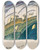 Triptych art skateboard deck of Karl Wiener Landschaft_2 by Karl Wiener (1901-1949)