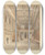 Triptych art skateboard deck of John Buckler Interior View Of The Hall At Hardwick by John Buckler (1770-1851)