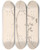 Triptych art skateboard deck of Louis Antoine Cusin Herbier De La Flore Franaise Pl0379 by Louis Antoine Cusin (1824-1901)
