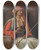 Triptych art skateboard deck of Jeanlon Grme Seated Arnaut by Jean-Lon Grme (1824-1904)