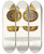 Triptych art skateboard deck of Fedor Grigoryevich Solntsev Kovsh Velikago Kniazia Ioanna Vasilevicha Iv by Fedor Grigoryevich Solntsev (1801-1892)