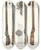 Triptych art skateboard deck of Fedor Grigoryevich Solntsev Pishchal Tsaria Alekseia Mikhailovicha Moskovskago Dela by Fedor Grigoryevich Solntsev (1801-1892)