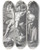 Triptych art skateboard deck of Lucas Emil Vorsterman Job Tormented By Demons And Abused By His Wife by Lucas Emil Vorsterman (1595-1675)