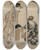 Triptych art skateboard deck of Kitagawa Utamaro Parody Of An Imperial Carriage Scene by Kitagawa Utamaro (1753-1806)
