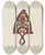 Triptych art skateboard deck of Joseph L Boyd Trivet_1 by Joseph L Boyd (20-)