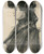 Triptych art skateboard deck of Isaac Israls Vrouw Met Hoed En Pelerine by Isaac Israels (1865-1934)