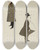 Triptych art skateboard deck of Georges Goursat Sem Comte De Fels Et Un Autre Personnage by Georges Goursat (Sem) (1863-1934)