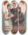 Triptych art skateboard deck of Goes Litho Co An Embarrassing Predicament by Goes Litho Co (19-20-)