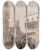 Triptych art skateboard deck of David Roberts Bazaar Of The Coppersmiths Cairo by David Roberts (1796-1864)