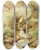 Triptych art skateboard deck of Pierre Jacques Smit Dipper Pied Wagtail And Yellow Wagtail by Pierre Jacques Smit (1863-1960)