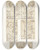 Triptych art skateboard deck of Fedor Grigoryevich Solntsev Ocherki Rezby Po Slonovoi Kosti Na Trone Ioanna Iii Izobrazhenie 13 by Fedor Grigoryevich Solntsev (1801-1892)
