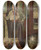 Triptych art skateboard deck of Douard Vuillard Jeanne Louise Gurin by douard Vuillard (1868-1940)
