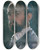 Triptych art skateboard deck of Franz Hofer Selbstbildnis by Franz Hofer (1885-1915)