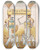 Triptych art skateboard deck of Reinier Willem Petrus De Vries Gellustreerde Prijscourant Vd Burg Thomas Te Rotterdam by Reinier Willem Petrus De Vries (1874-1952)