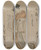 Triptych art skateboard deck of Suzuki Harunobu Courtesan Reading A Letter From The Series Collection Of Beauties Of The Green Houses by Suzuki Harunobu (1724-1770)
