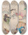 Triptych art skateboard deck of Kobayashi Kiyochika The Honorable Defeated General From The Series Long Live Japan One Hundred Selections One Hundred Laughs by Kobayashi Kiyochika (1847-1915)