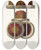 Triptych art skateboard deck of Fedor Grigoryevich Solntsev Shapka Velikokniazheskaia Ili Arhiereiskaia Novgorodskaia V 12 Um by Fedor Grigoryevich Solntsev (1801-1892)