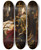 Triptych art skateboard deck of Gyula Benczr The Baptism Of Vajk by Gyula Benczur (1844-1920)