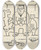 Triptych art skateboard deck of Josef Apek I Had A Dog And A Cat Pl 25 by Josef apek (1887-1945)