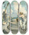 Triptych art skateboard deck of Udo Keppler Truth Is In The Well by Udo Keppler (1872-1956)