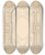 Triptych art skateboard deck of Julesedmondcharles Lachaise Design For Trompe Loeil Ceiling For Dining Room Htel De Trvise_2 by Jules-Edmond-Charles Lachaise (1897)