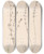 Triptych art skateboard deck of Louis Antoine Cusin Herbier De La Flore Franaise Pl0377 by Louis Antoine Cusin (1824-1901)