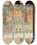 Triptych art skateboard deck of Kobayashi Kiyochika Ymeimon Gate At Nikk Tshg Shrine by Kobayashi Kiyochika (1847-1915)