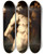 Triptych art skateboard deck of Daniele Crespi The Flagellation by Daniele Crespi (1597-1630)