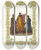 Triptych art skateboard deck of Fedor Grigoryevich Solntsev Odezhda Tsarskaia I Boiarskaia Xvii Stoletiia by Fedor Grigoryevich Solntsev (1801-1892)