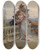 Triptych art skateboard deck of Daniel Hernndez Morillo On The Balcony by Daniel Hernandez Morillo (1856-1932)