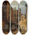 Triptych art skateboard deck of Pauljosephvictor Dargaud La Cour De Rohan by Paul-Joseph-Victor Dargaud (1873-1921)