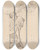 Triptych art skateboard deck of David Humbert De Superville Angstige Figuren Sodom by David Humbert De Superville (1770-1849)