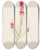 Triptych art skateboard deck of Pierre Joseph Redout Description Des Plantes Rares Cultivees A Malmaison Et A Navarre Pl16 by Pierre Joseph Redoute (1759-1840)