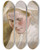 Triptych art skateboard deck of Albert Edelfelt Womans Head Rehearsal For The Final Sketch Of The Peter Brahe Series by Albert Edelfelt (1854-1905)