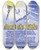 Triptych art skateboard deck of Us Information Agency Presentation Program by U S Information Agency (1953-1999)