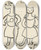 Triptych art skateboard deck of Josef Apek I Had A Dog And A Cat Pl 34 by Josef apek (1887-1945)