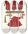 Triptych art skateboard deck of Fedor Grigoryevich Solntsev Polskii Kaftan Petra Velikago by Fedor Grigoryevich Solntsev (1801-1892)