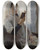 Triptych art skateboard deck of Joan Llimona Reading by Joan Llimona (1860-1926)