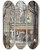 Triptych art skateboard deck of Flix Brard Angle De La Rue Gassendi Et De Lavenue Du Maine Xiv Paris by Felix Brard (19-20-)