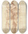 Triptych art skateboard deck of Circle Of Charles Le Brun Christ Teaching by Circle Of Charles Le Brun (1619-1690)