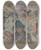 Triptych art skateboard deck of Arnold Peter Weiszkubnan Bust Of A Man In A Hat With Decorative Background_1 by Arnold Peter Weisz-Kubnan (1898-1944)